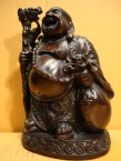 bouddha happy debout avec sac d' argent