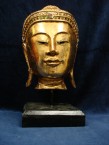 tête de bouddha dorée