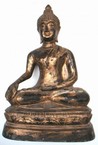 bouddha en bronze dor� de Thailande style Uthong