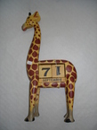 calendrier perpétuel giraffe 