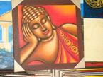 Peinture de boeddha 35x45