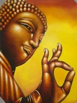 Peinture boeddha 70x90