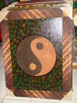 Peinture ying yang 70x90
