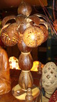 Lampe en bois de coco 60cm