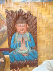 Un mirroir de boeddha 30x60cm
