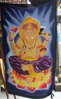 Un tissu de Ganesha en batik fait artisanalement